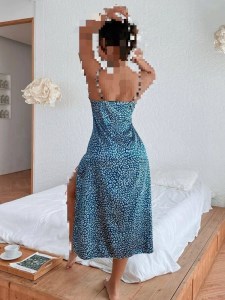 لباس خواب کد 736 بلند ساتن لورنزو