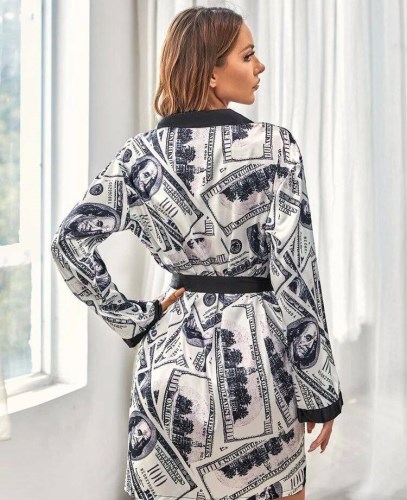 لباس خواب کد 674 ربدوشامبر لورنزو سایزXL