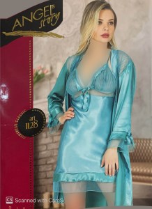 کد 1128 لباس خواب ساتن جعبه ای آنجل