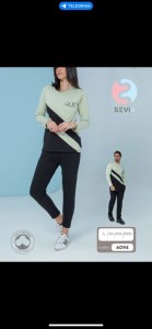 تیشرت شلوار زنانه پسته ای کد 6094